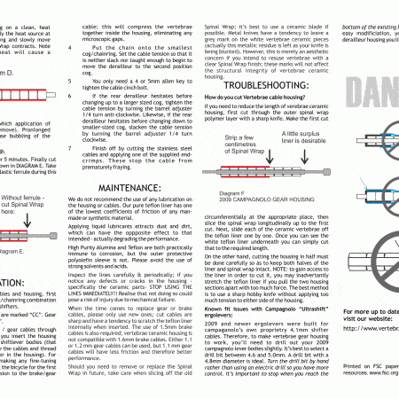 vertebrae instruction sheet