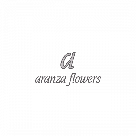 aranza flowers logo design