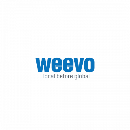 weevo local before global logo design