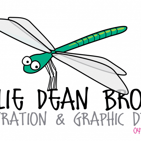 leslie dean brown — old business card dragonfly logo