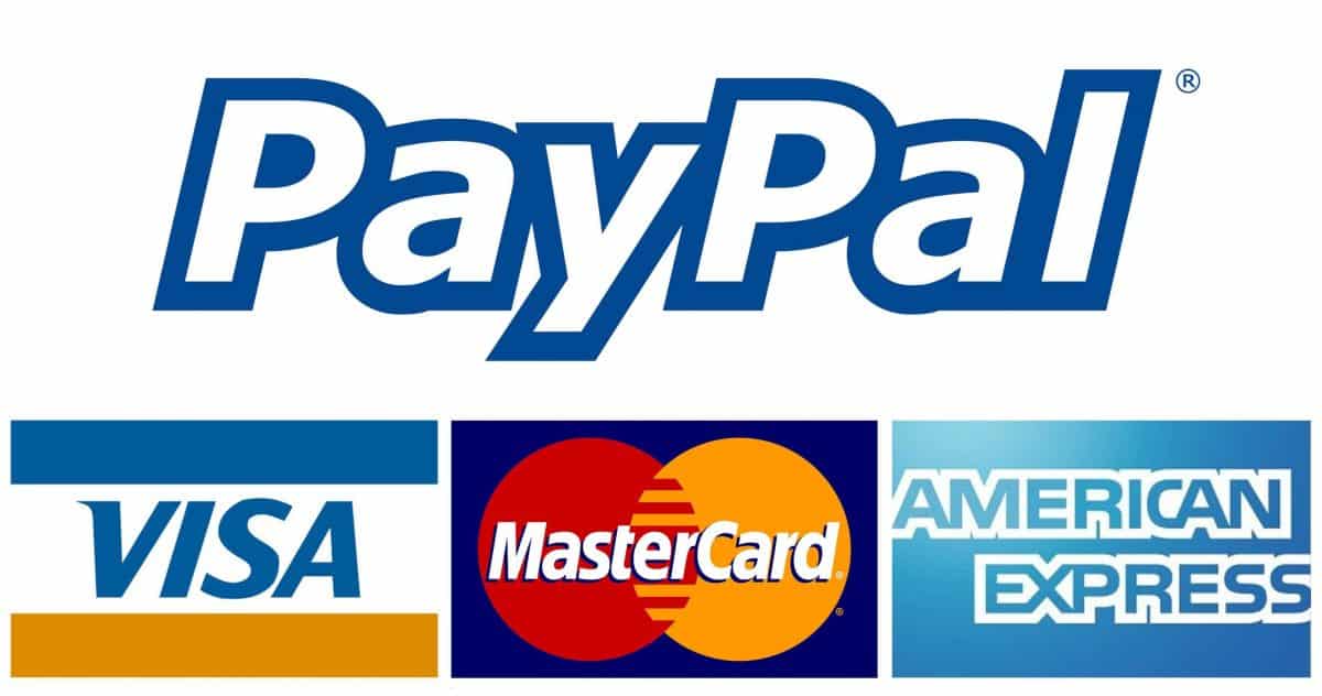 paypal visa mastercard american express logo