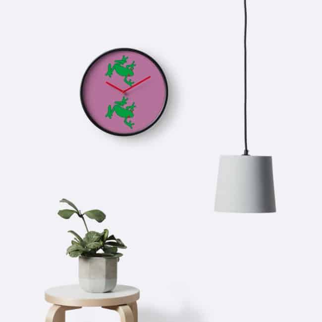 redbubble wall clock