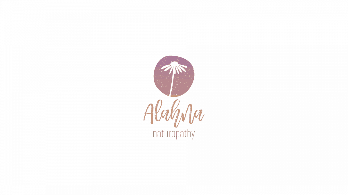 Alahna naturopathy logo design
