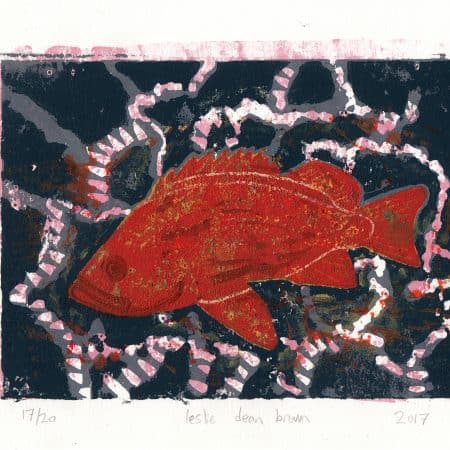 rock fish illustration print