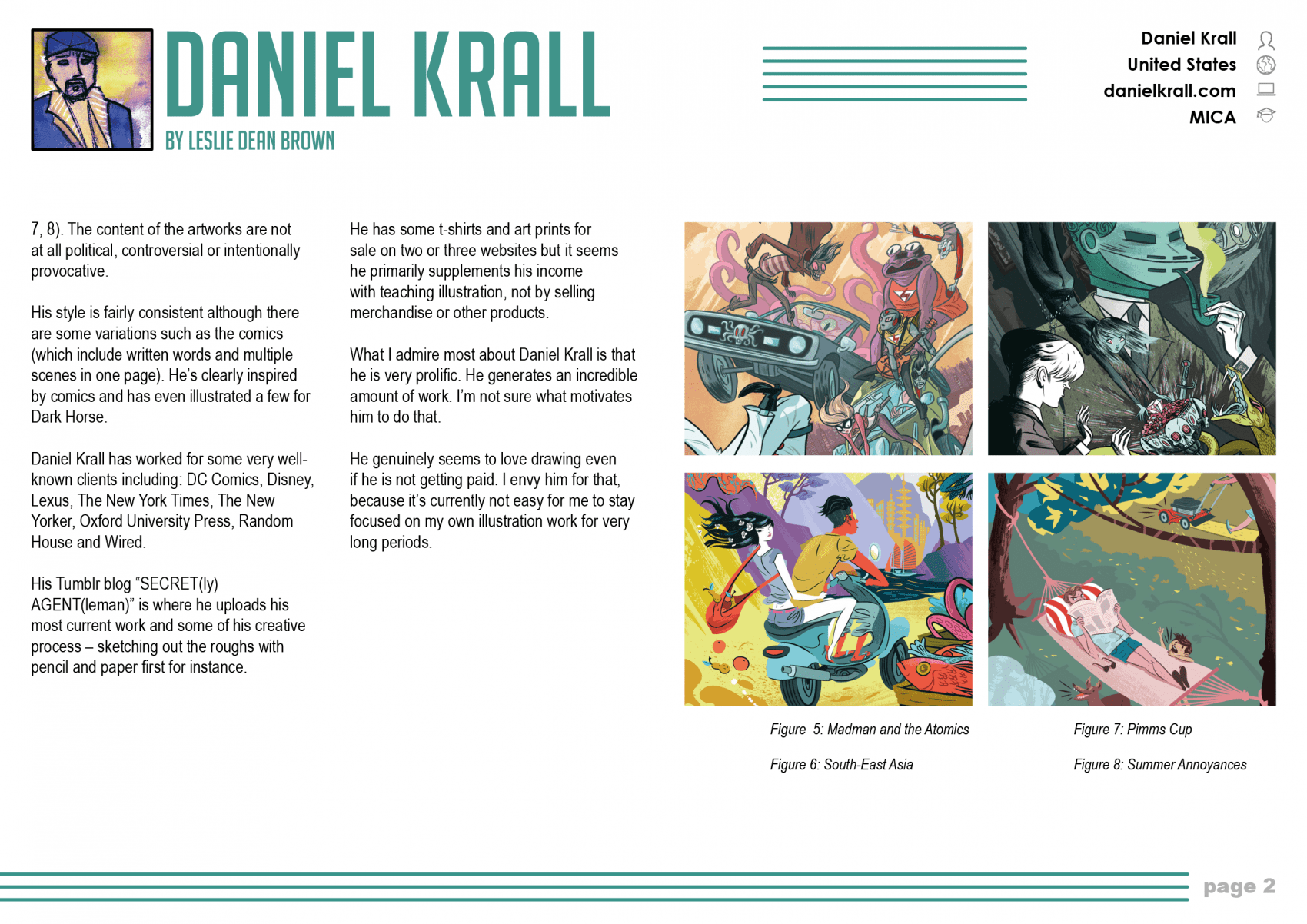 Daniel Krall — graphic design book layout