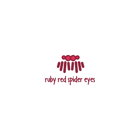 ruby red spider eyes jewellry logo